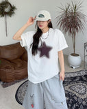 Denid Star Embroidered T-Shirt