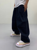 Unisex basic cotton tapered pants