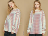 Stripe Kome Logo Long Sleeve