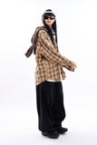 Mossman balloon over wide cotton pants