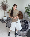 Reuben Curve Stitch Bermuda Pants
