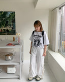 Muri Mesh Nylon Wrinkle Banding Pants
