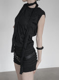 Klev Scarf Set Wrinkle Sleeveless