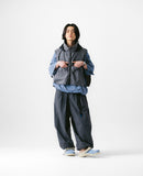 [AG] Nylon Hidden Hood Crop Vest