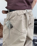 Carton back strap cotton pants