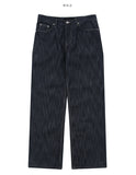 Non-fade raw denim pants