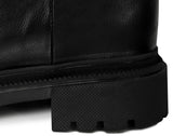 Biker zipper boots