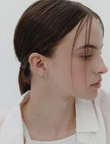 Precise Silver (W) One-Touch Earrings S