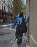 Hip 3D cargo denim banding pants