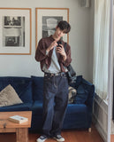 Dane raw wide denim