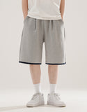 Flash Summer One-Tuck Color Matching Half Pants