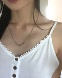 Carimo lace button sleeveless