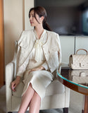 Eve Tweed H-Line Skirt