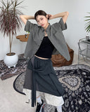 Luper crop check shirt