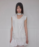 Layered Dot Scarf T-Shirt