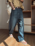 Miz Wide Stripe Denim Pants