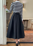 Siez Color Matching Button Collar Knit