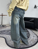 Hail Back Pocket Washed Denim Pants