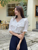 Rapel Frill Puff Short Sleeve Blouse