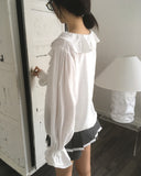 Ponto Dot Frill Blouse