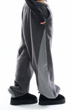 Two-tone panel fleece jogger pants