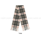 (WOOL) PLAID BRUSH MUFFLER