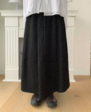 Dopuni Dot Banding Long Skirt