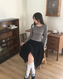 Reker Race Button Sleeveless Layered T-shirt