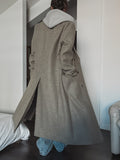 [wool80%] Mori Maxi Wool Hidden Coat