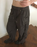 Shopper Nylon String Wide Two Way Pants