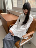 Dilmecca Frill Long Sleeve Shirt Blouse