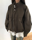 Buen Out Pocket Boxy Bomber Jacket