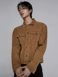 Ribbed Crop Corduroy Jacket