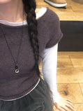 Nippy Frill Double-Side Layered T-Shirt