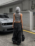 Rio camo damage back pocket balloon pants