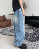 Alfie Wide Washed Denim Pants
