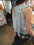 Caramin Frill Layered Sleeveless Bustier Blouse