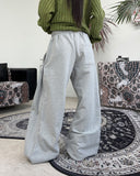 Shallo button balloon sweatpants