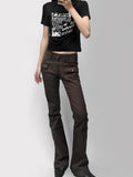 Pocket brown boot cut pt