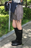 LINEN STRIPE SHORTS