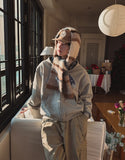 Chilling Check Reversible Hooded Zip-Up