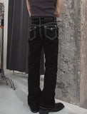 [LANARCH] Edged Stitch Bootcut Denim