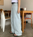 Hueburn Hidden Banding Wide Denim Pants