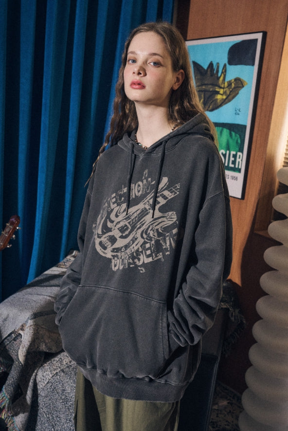 【CPGN STUDIO】23FW★ Connection Rhythm Pigment Hoodie CPGN STUDIO (コンパーニョ) - コネクションリズムピグメント
