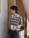 Dots Stripe Half Knit
