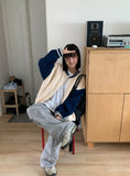 [unisex] Penk nylon parachute banding pants