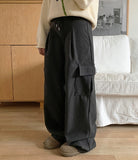 [unisex] Gels wool pintuck banding cargo pants