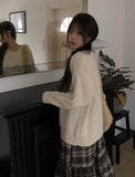 Megan Ribbon Overfit Round Knit