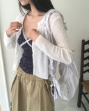 Lilfew Flower Lace Crop Sleeveless