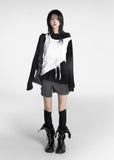 Arc Unbalanced Wrap Skirt